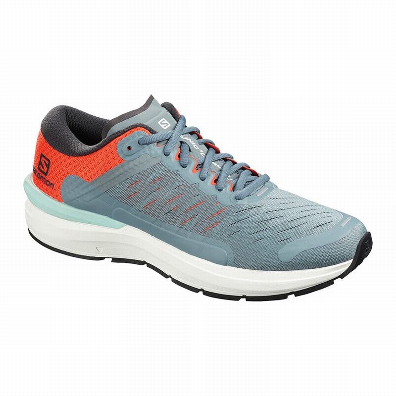 Chaussure Running Salomon Homme Bleu Foncé / Orange - Salomon SONIC 3 CONFIDENCE - France (7435-EHVS